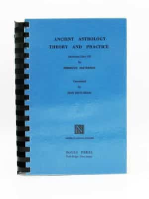 Cover of Ancient Astrology Theory & practice